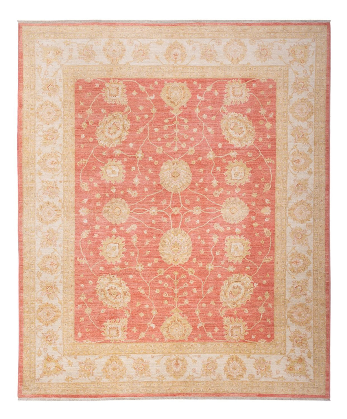 Ziegler Teppich - 296 x 254 cm - hellrot