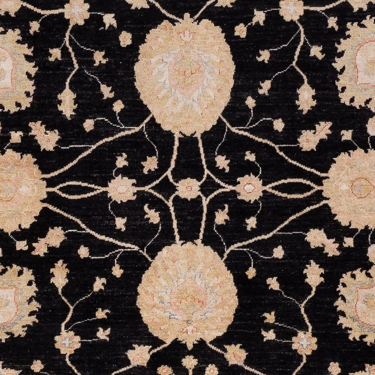 Ziegler Teppich - 300 x 252 cm - schwarz