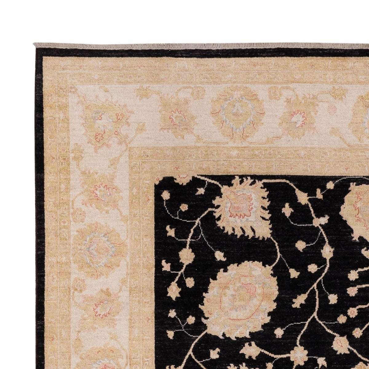 Ziegler Teppich - 300 x 252 cm - schwarz