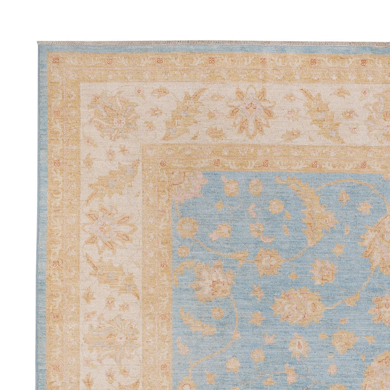 Ziegler Teppich - 302 x 258 cm - hellblau