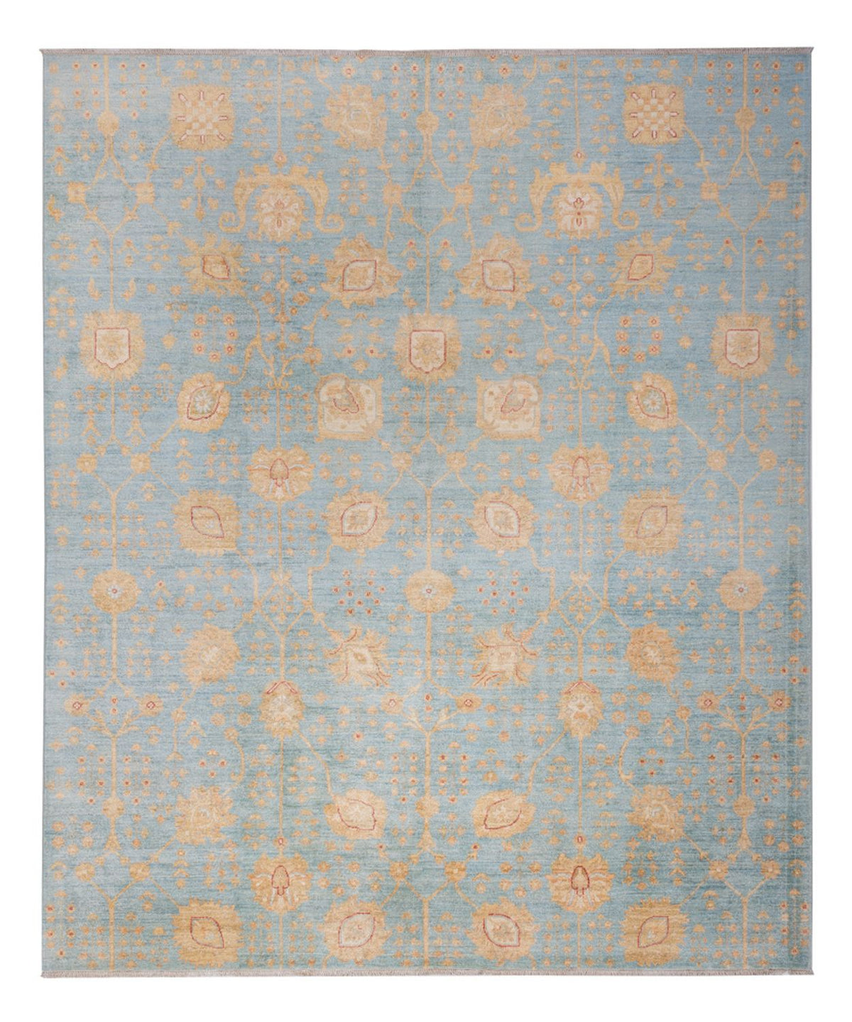 Ziegler Teppich - 299 x 253 cm - hellblau