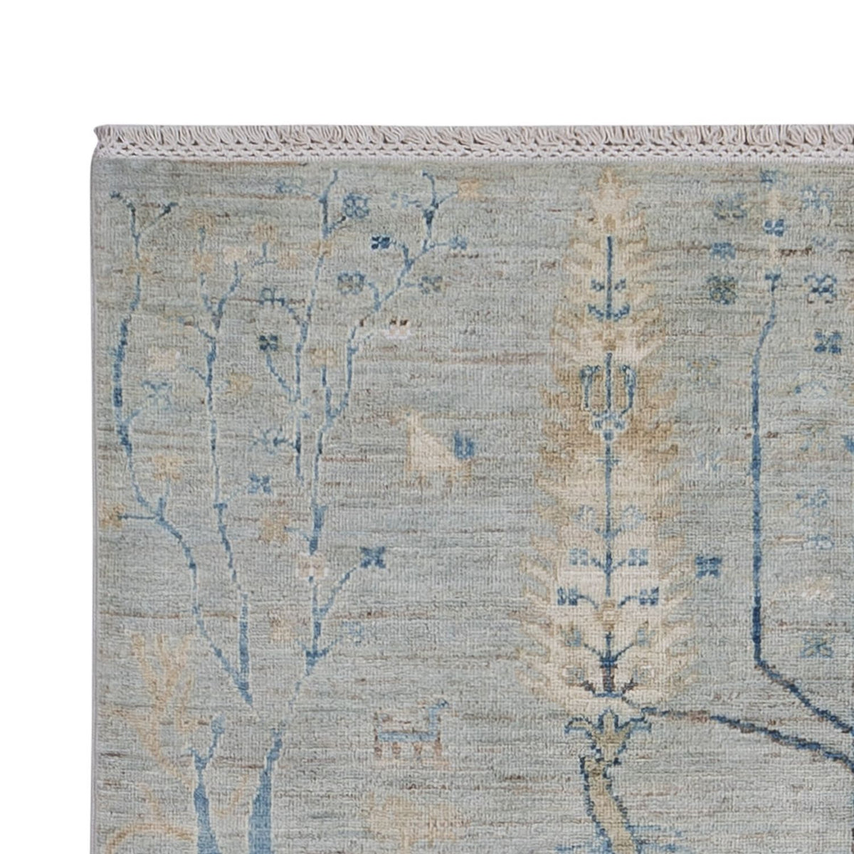 Designer Teppich - 181 x 120 cm - silber