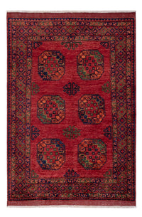 Afghan Teppich - Kunduz - 222 x 154 cm - rot
