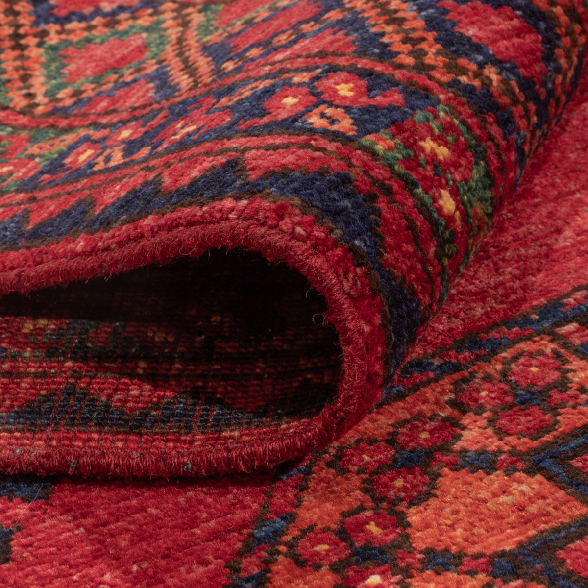 Afghan Teppich - Kunduz - 222 x 154 cm - rot