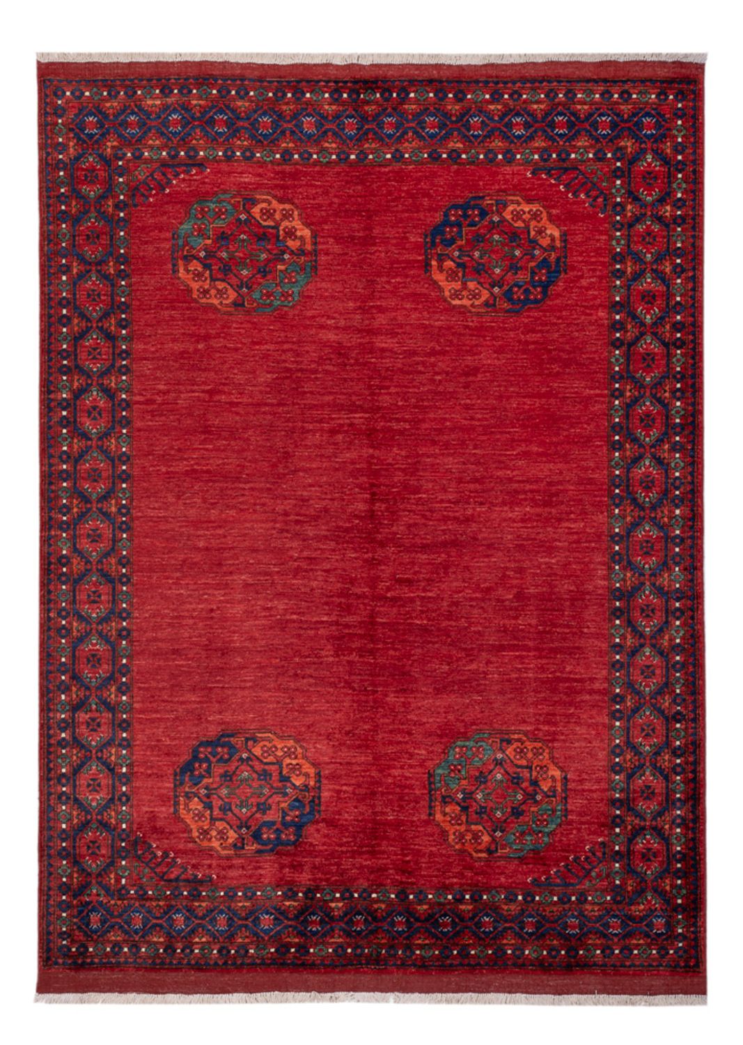 Afghan Teppich - Kunduz - 238 x 176 cm - rot
