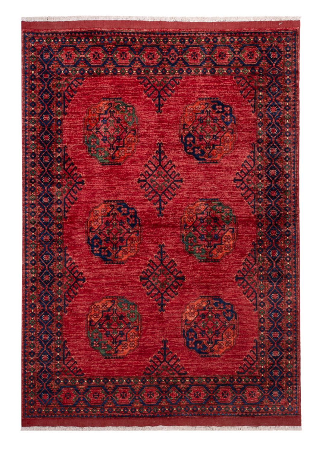 Afghan Teppich - Kunduz - 234 x 172 cm - rot