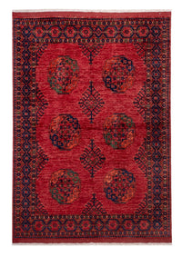 Afghan Teppich - Kunduz - 234 x 172 cm - rot