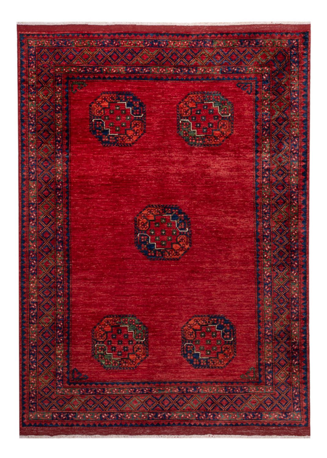 Afghan Teppich - Kunduz - 236 x 172 cm - rot