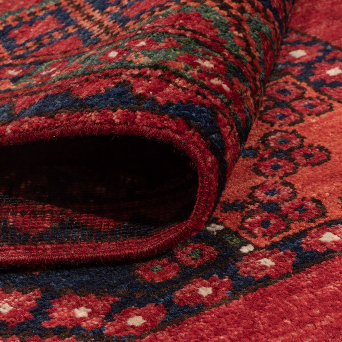 Afghan Teppich - Kunduz - 256 x 176 cm - rot