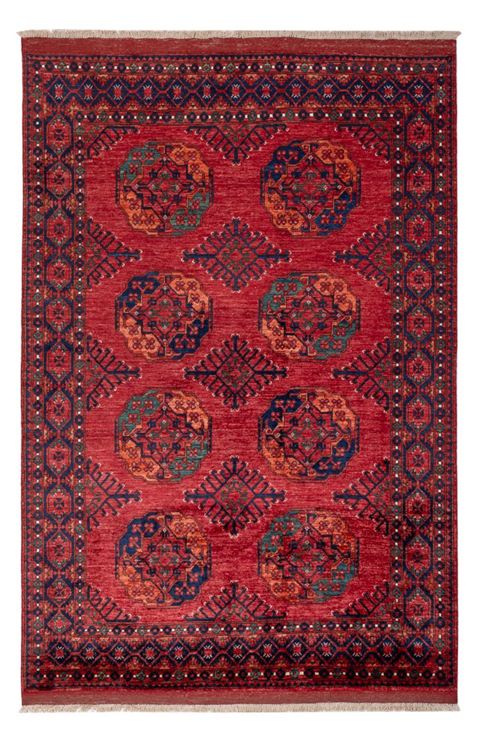 Afghan Teppich - Kunduz - 250 x 174 cm - rot