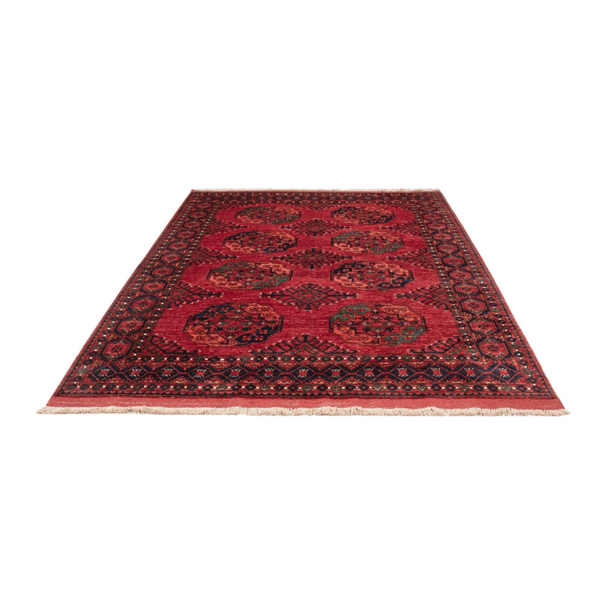 Afghan Teppich - Kunduz - 250 x 174 cm - rot