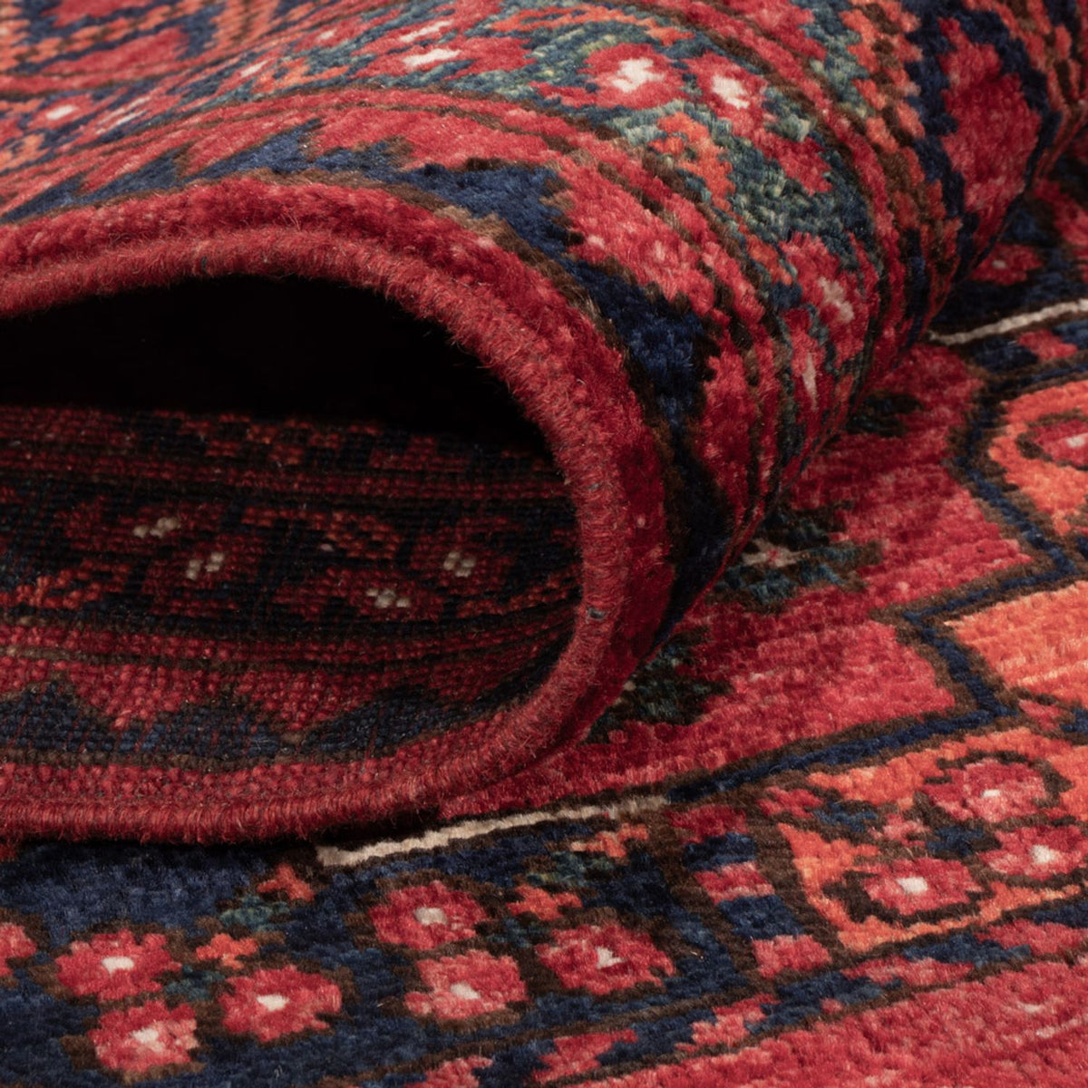 Afghan Teppich - Kunduz - 235 x 173 cm - rot