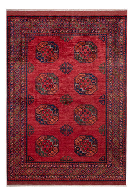 Afghan Teppich - Kunduz - 243 x 177 cm - rot
