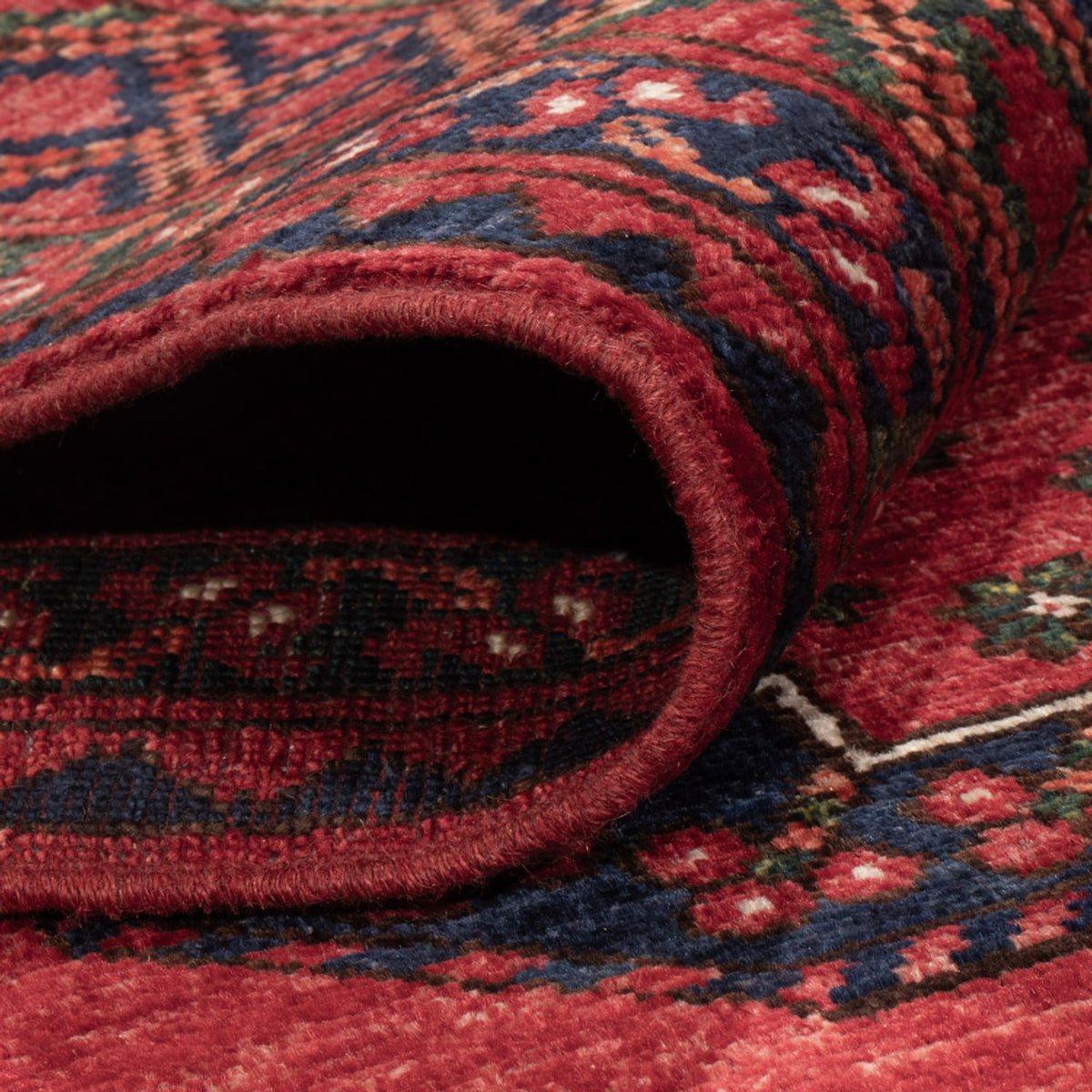 Afghan Teppich - Kunduz - 243 x 177 cm - rot