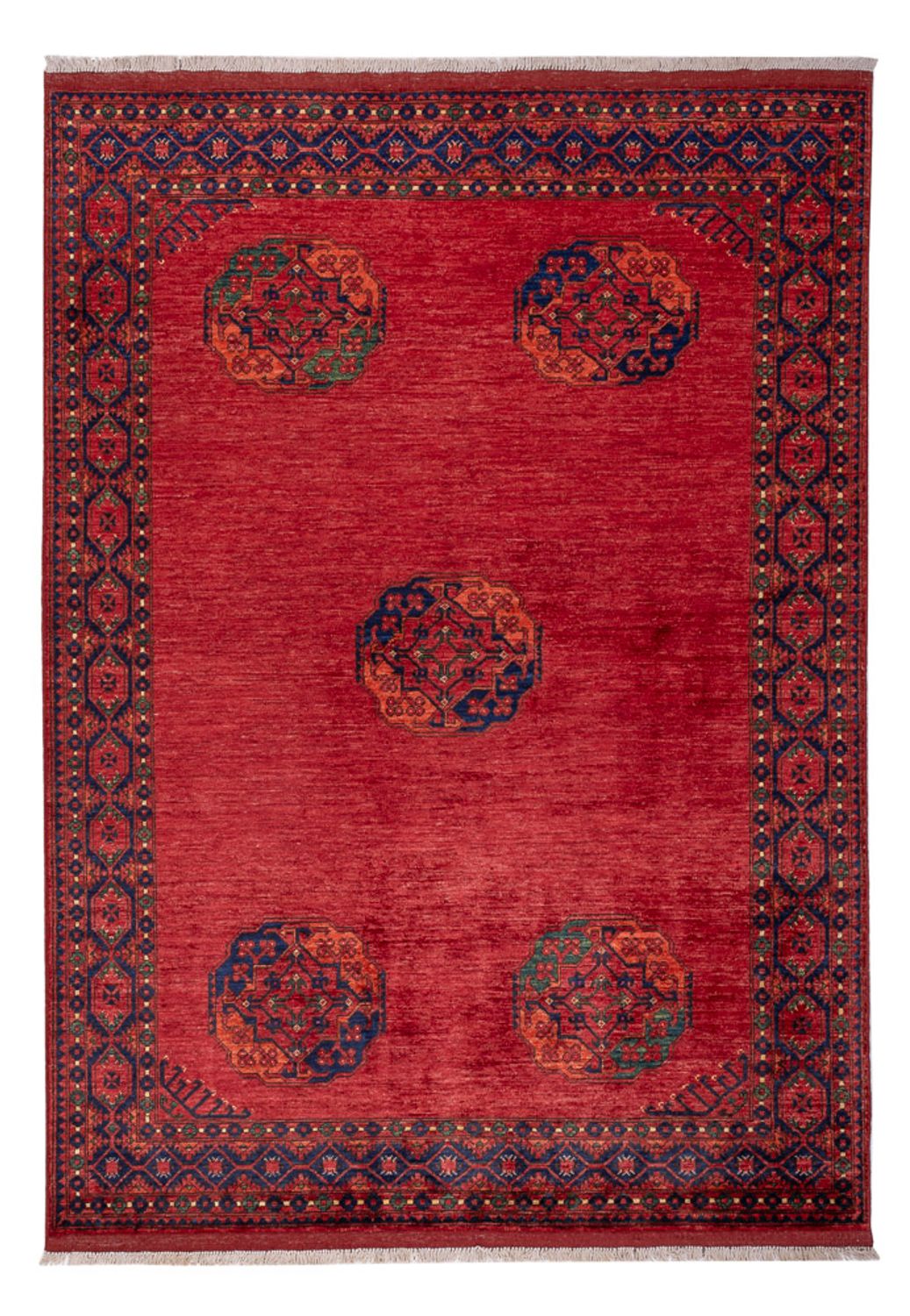 Afghan Teppich - Kunduz - 243 x 175 cm - rot