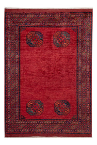 Afghan Teppich - Kunduz - 240 x 173 cm - rot