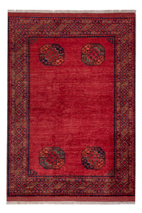 Afghan Teppich - Kunduz - 241 x 175 cm - rot