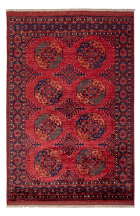 Afghan Teppich - Kunduz - 234 x 176 cm - rot