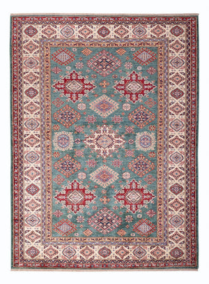 Ziegler Teppich - Kazak - 241 x 176 cm - grün