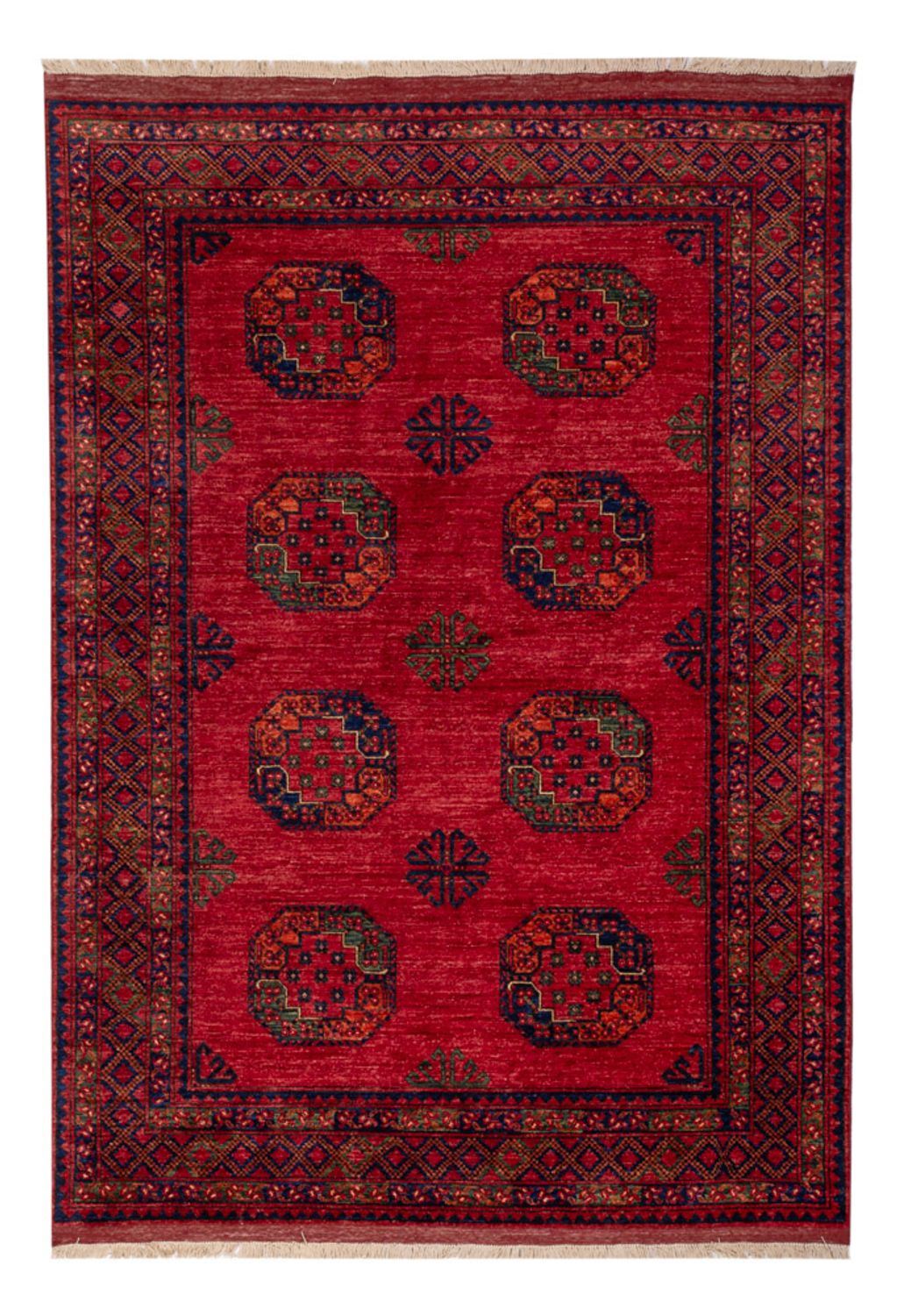 Afghan Teppich - Kunduz - 242 x 171 cm - rot