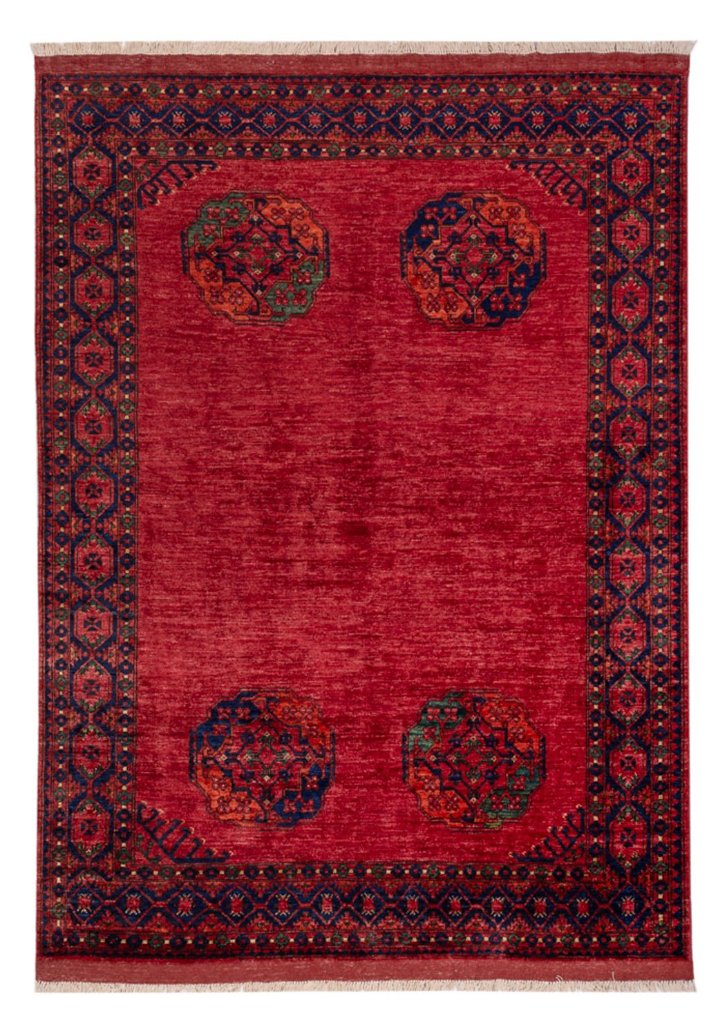 Afghan Teppich - Kunduz - 244 x 177 cm - rot