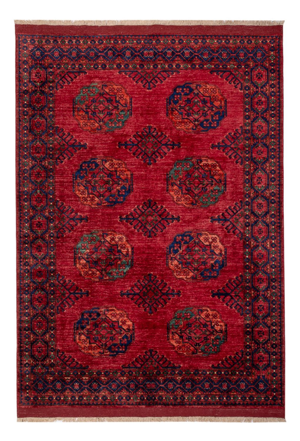 Afghan Teppich - Kunduz - 241 x 174 cm - rot