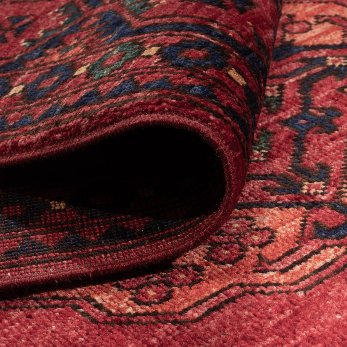 Afghan Teppich - Kunduz - 241 x 174 cm - rot