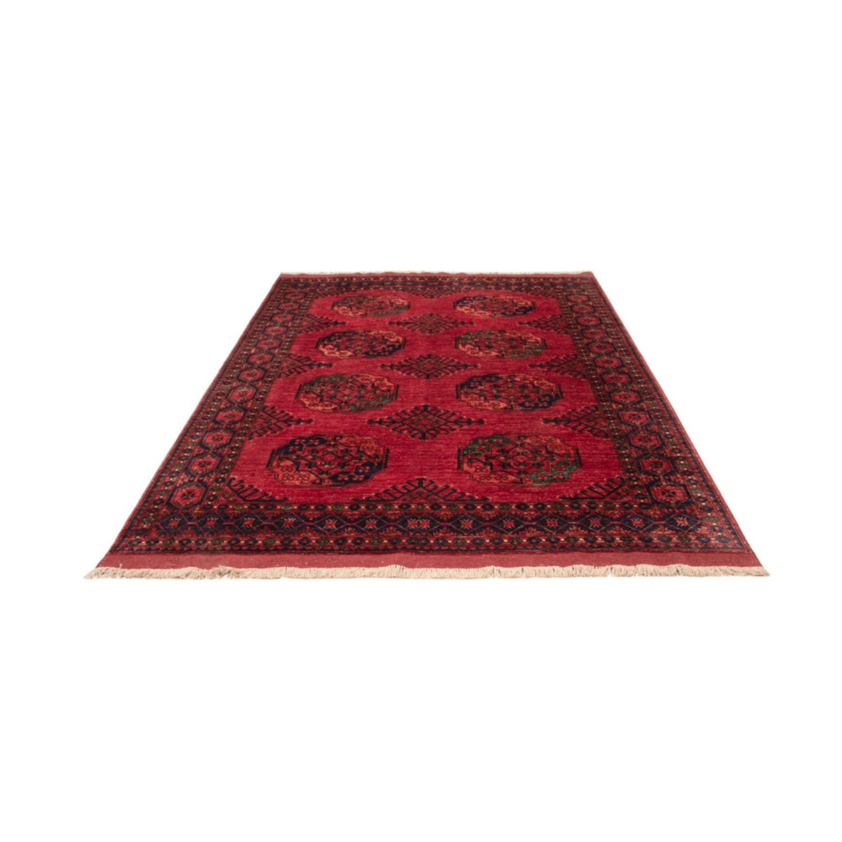 Afghan Teppich - Kunduz - 241 x 174 cm - rot