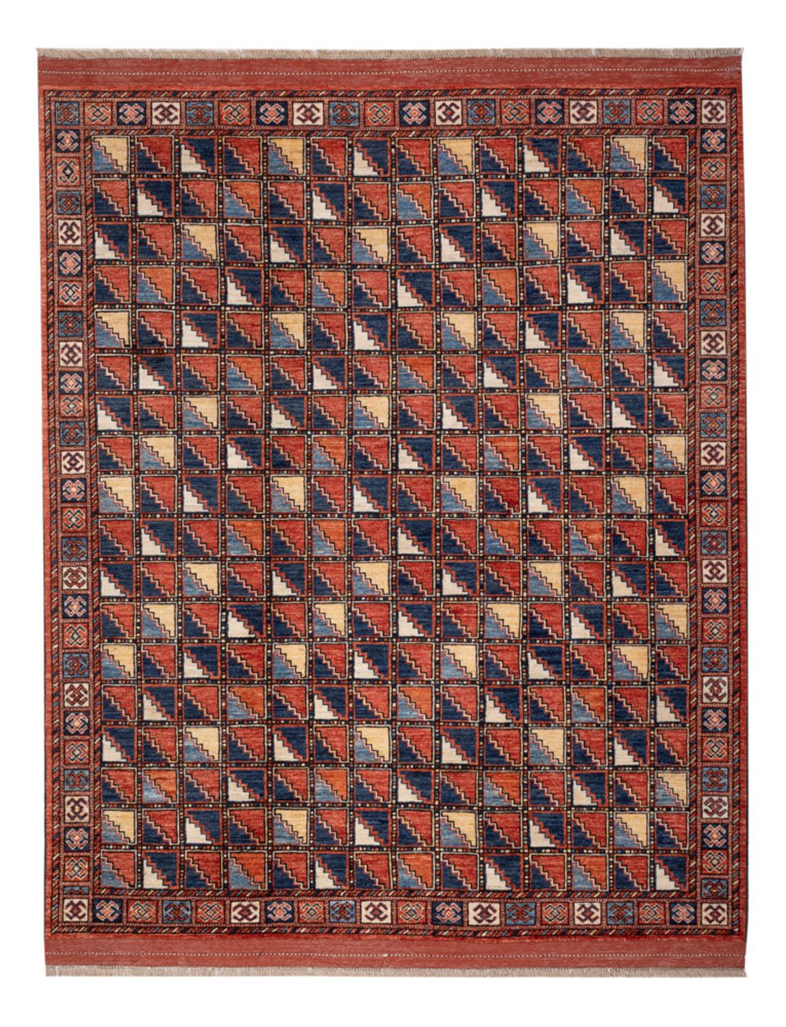 Afghan Teppich - 215 x 176 cm - mehrfarbig