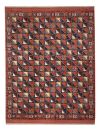 Afghan Teppich - 215 x 176 cm - mehrfarbig