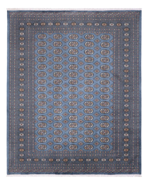 Afghan Teppich - Buchara - 309 x 248 cm - seeblau