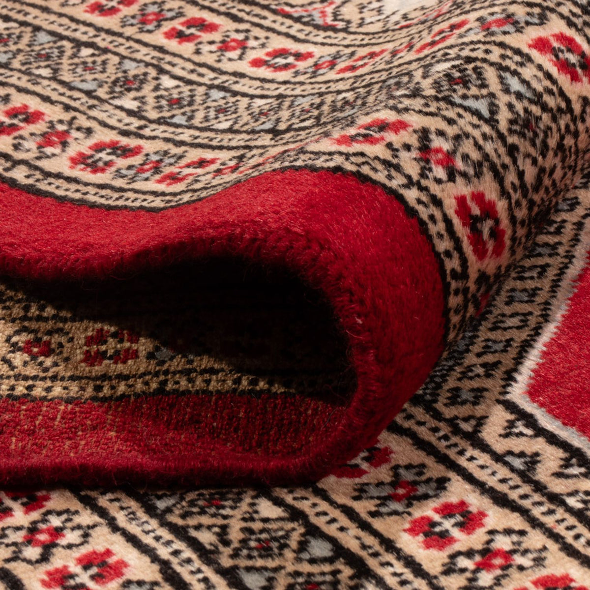 Afghan Teppich - Buchara - 287 x 220 cm - rot