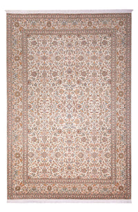 Seidenteppich - Kaschmir Seide - 318 x 216 cm - dunkelbeige