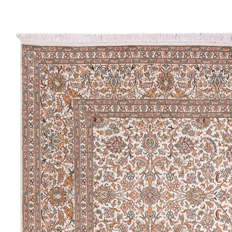 Seidenteppich - Kaschmir Seide - 318 x 216 cm - dunkelbeige