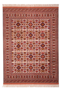 Seidenteppich - Afghan Seide - 282 x 205 cm - braun