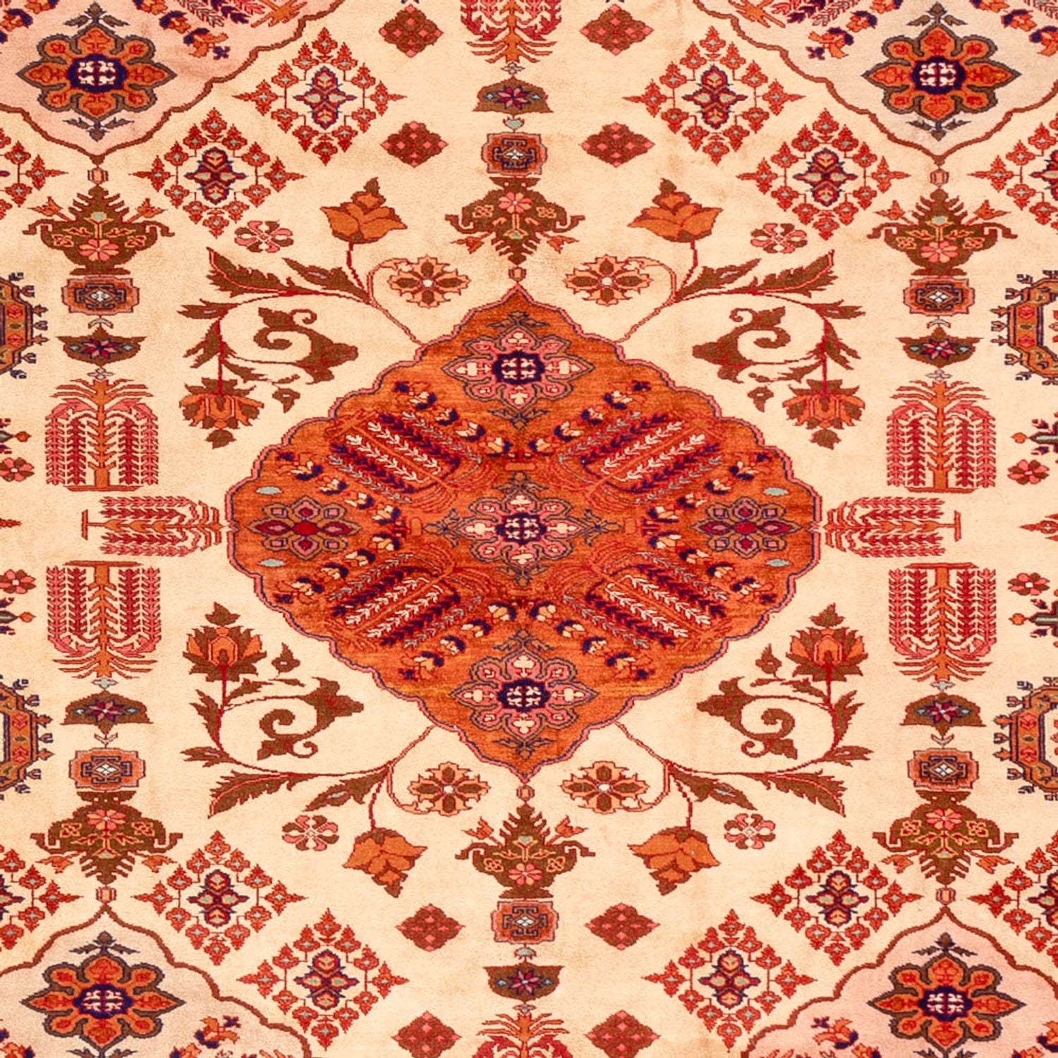Seidenteppich - Afghan Seide - 288 x 217 cm - hellrot