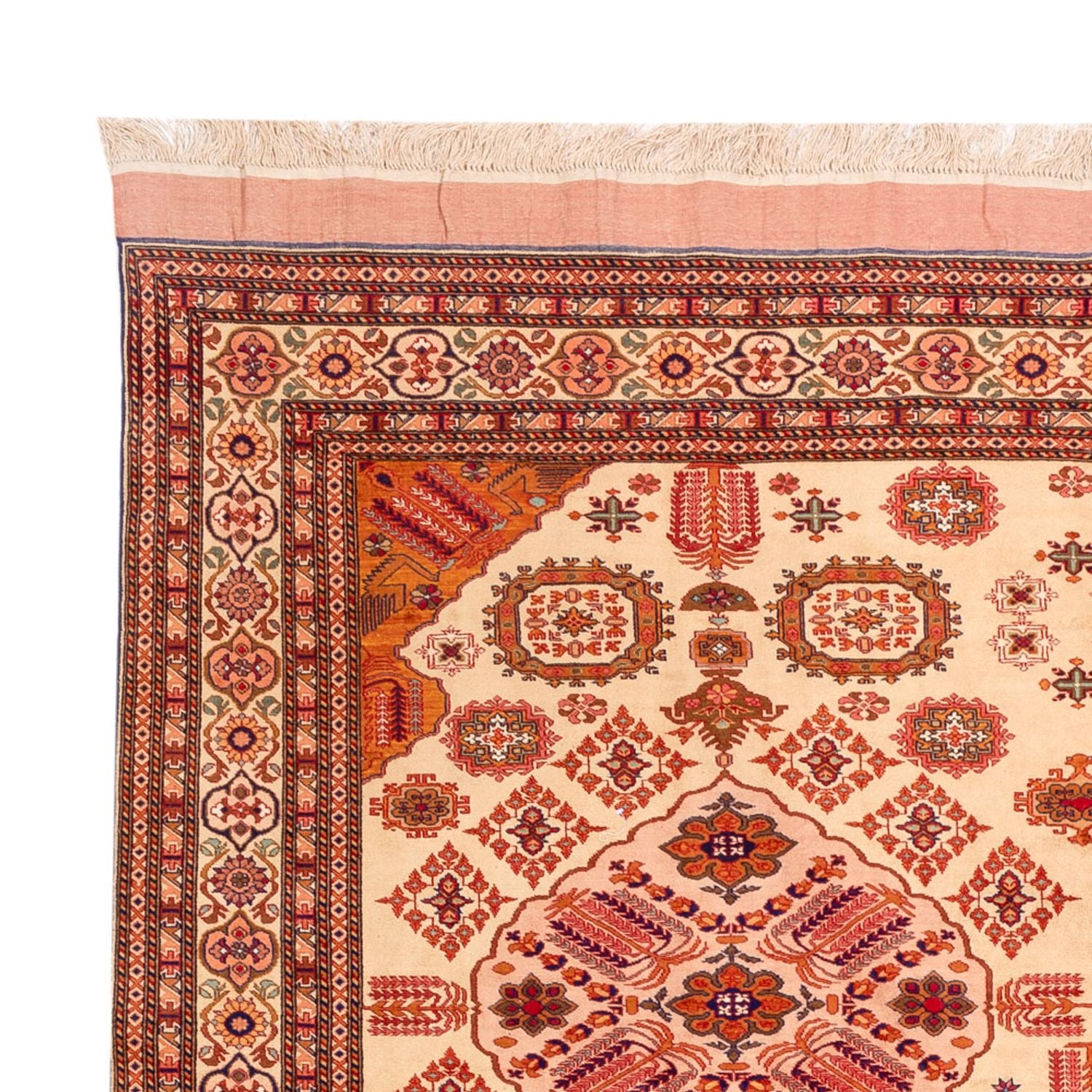 Seidenteppich - Afghan Seide - 288 x 217 cm - hellrot