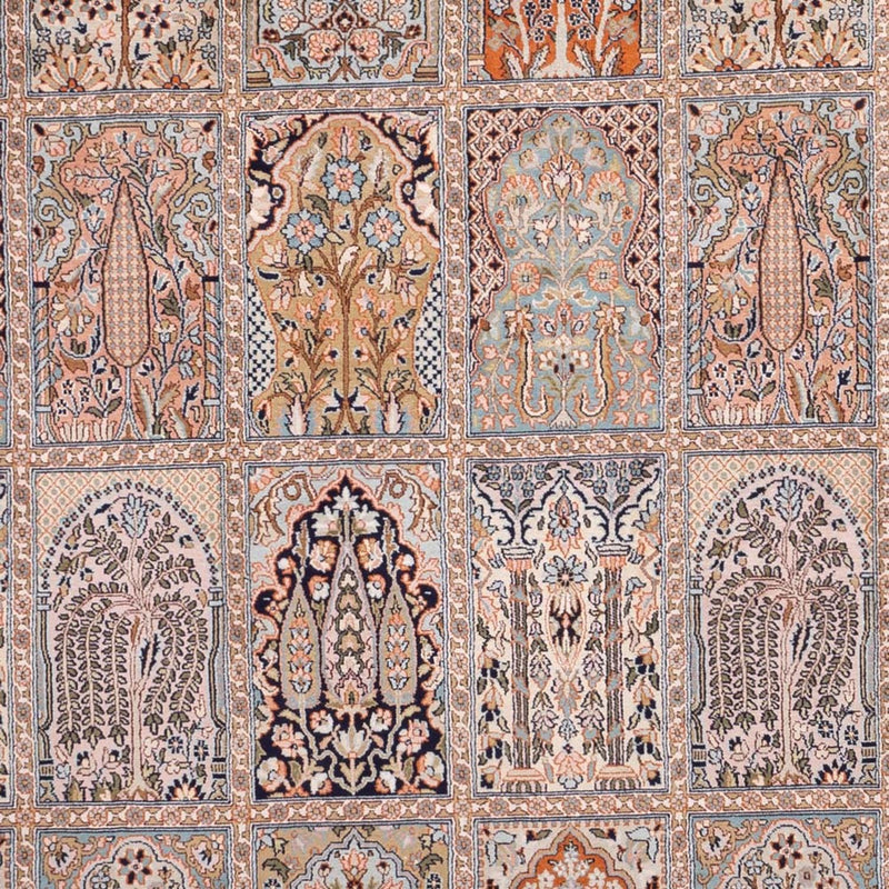 Seidenteppich - Kaschmir Seide - 317 x 221 cm - dunkelbeige