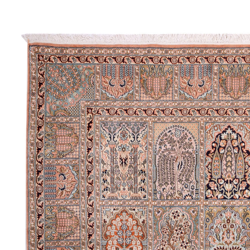 Seidenteppich - Kaschmir Seide - 317 x 221 cm - dunkelbeige