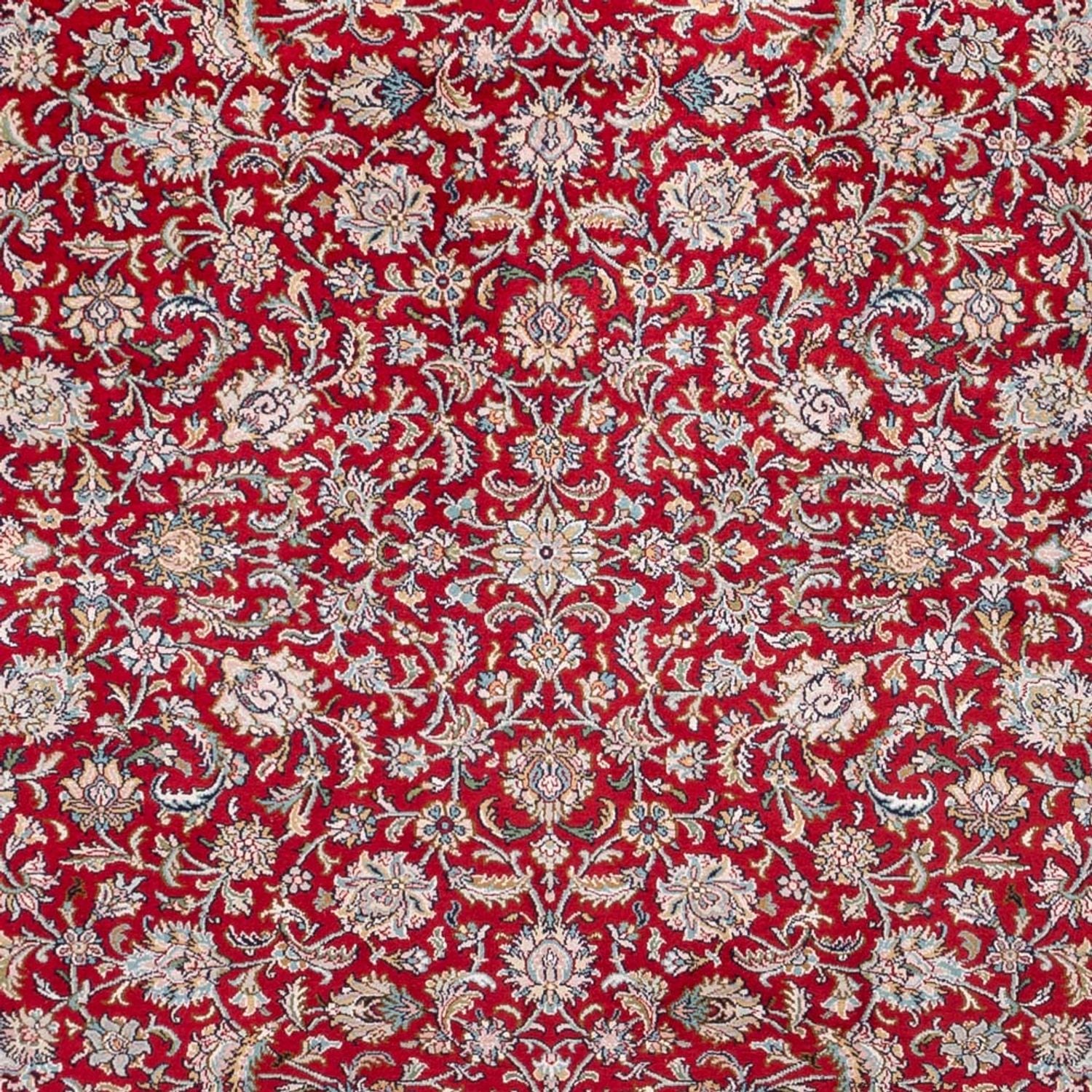 Seidenteppich - Kaschmir Seide - 302 x 216 cm - rot