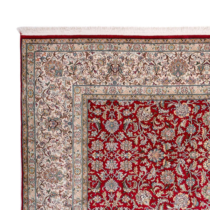 Seidenteppich - Kaschmir Seide - 302 x 216 cm - rot
