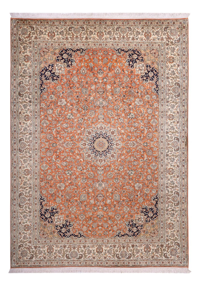 Seidenteppich - Kaschmir Seide - 306 x 220 cm - terrakotta
