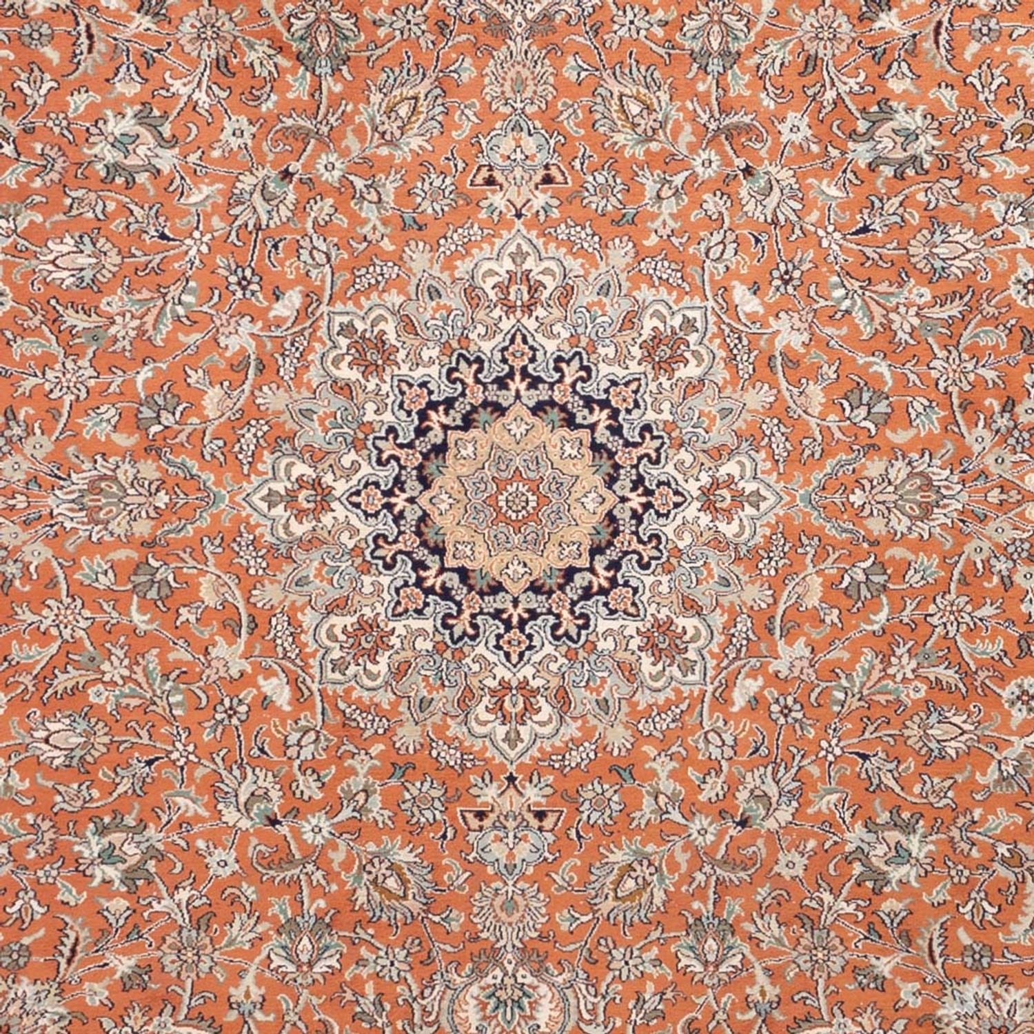 Seidenteppich - Kaschmir Seide - 306 x 220 cm - terrakotta