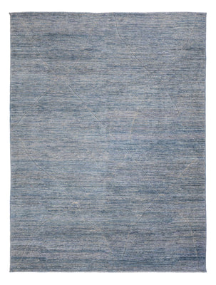Berber Teppich - 360 x 274 cm - seeblau