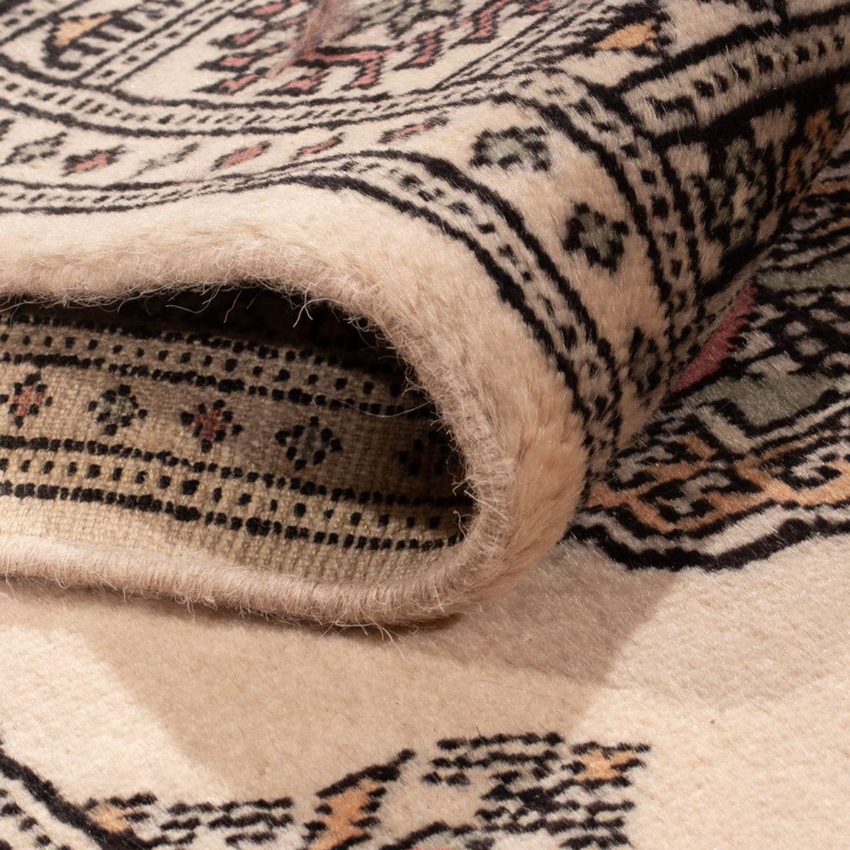 Läufer Pakistan - 254 x 77 cm - beige