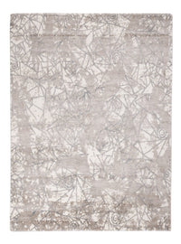Designer Teppich - 206 x 154 cm - silber