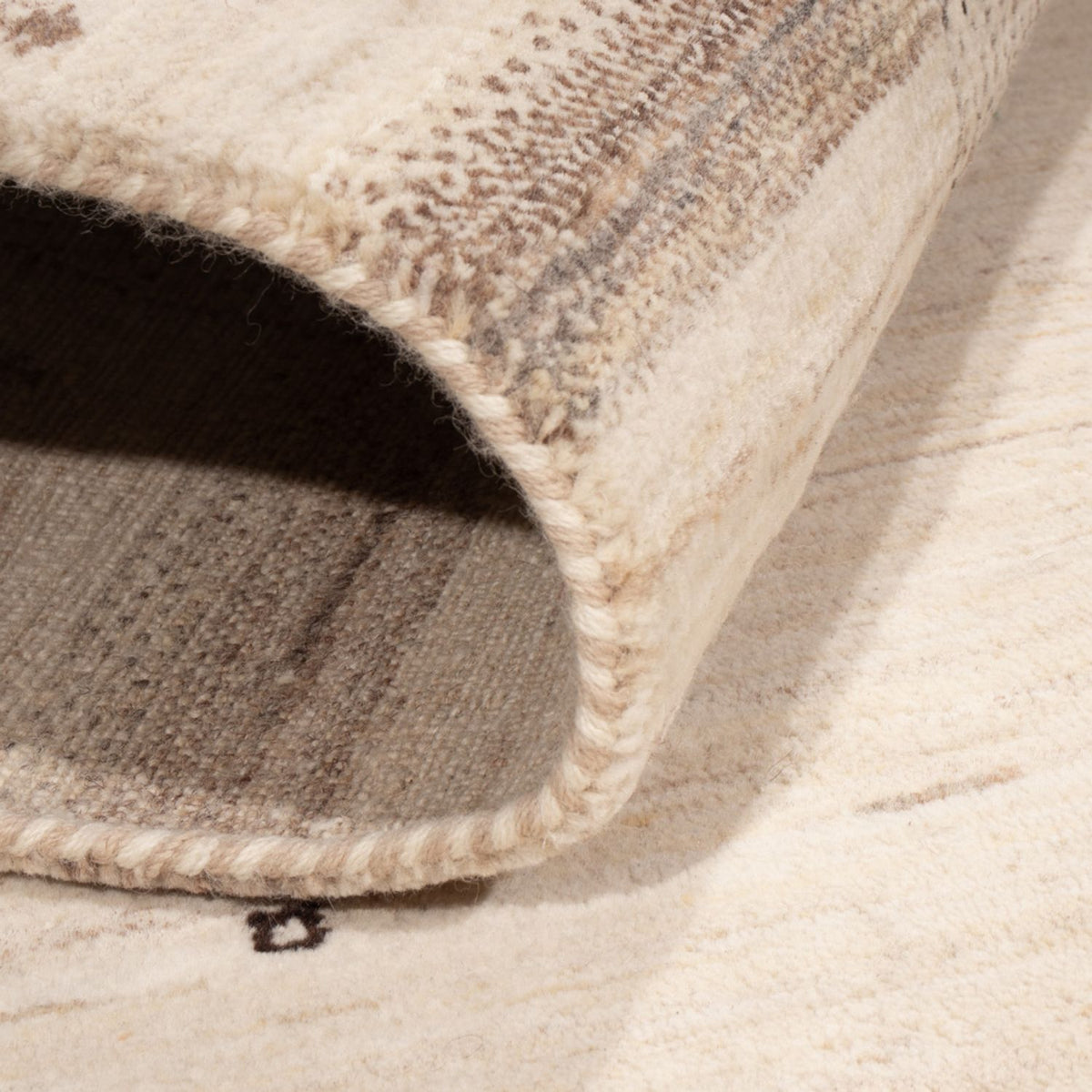 Gabbeh Teppich - Loribaft Indus - 207 x 156 cm - silber