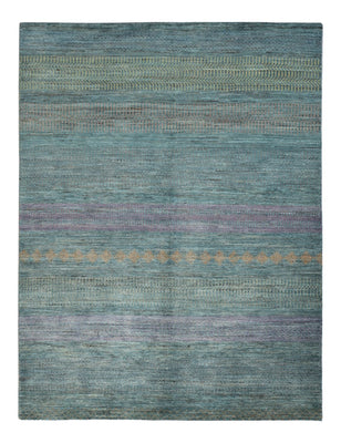 Designer Teppich - 196 x 152 cm - dunkelgrün
