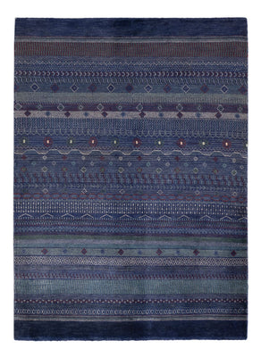 Gabbeh Teppich - Perser - 191 x 140 cm - dunkelblau