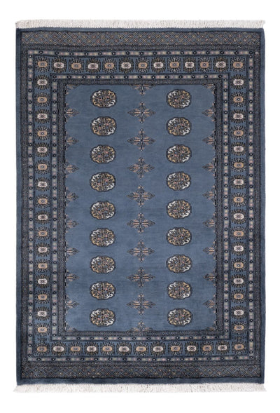 Pakistan Teppich 140x198cm - Orientteppich - blau